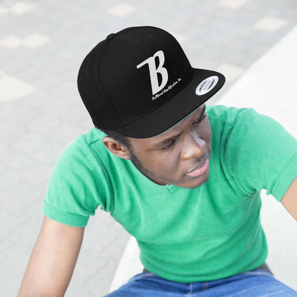 "B" Logo Flat Bill Snapback